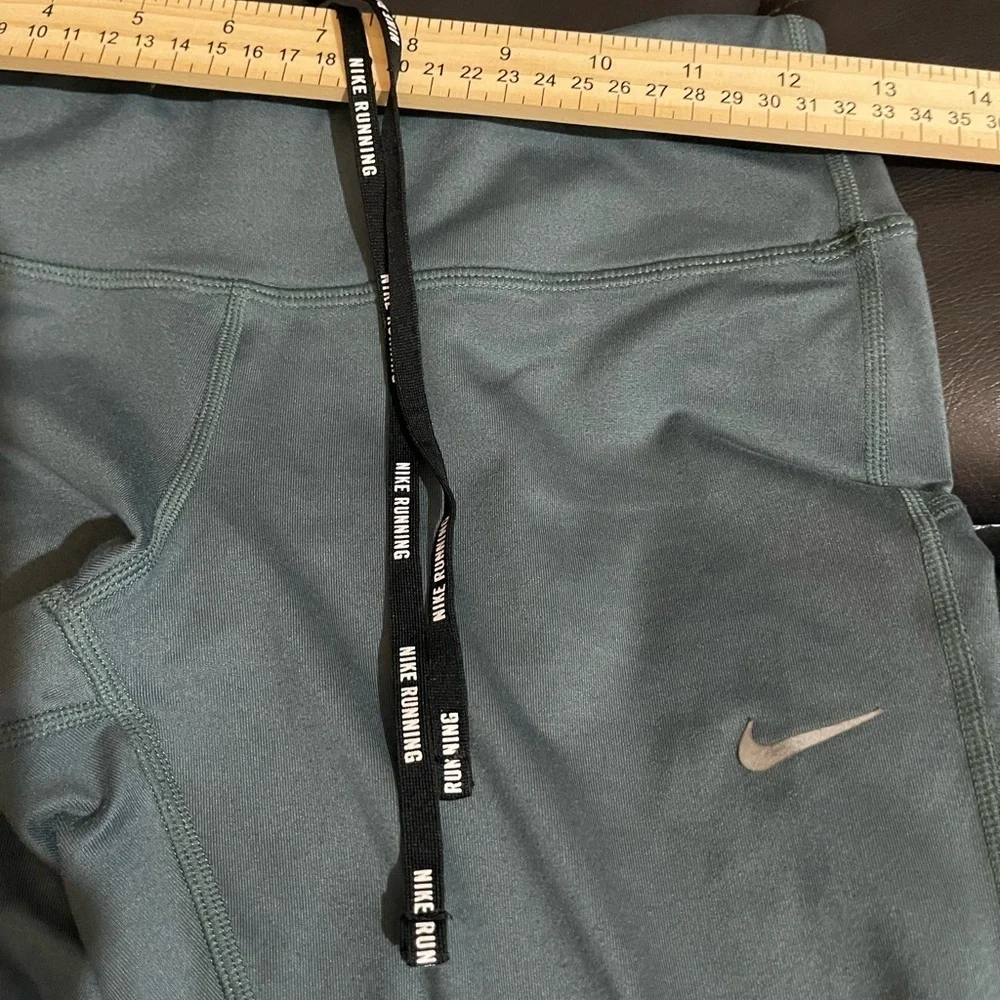 Nike Running greenish Teal SMALL, so soft , comfy cropped
